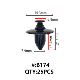 Maestro B174 ΚΛΙΠΣ ΠΛΑΣΤΙΚΑ ΚΟΥΜΠΩΜΑΤΑ ΓΙΑ ΑΜΑΞΩΜΑ (RETAINERS)