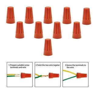 Βιδωτά Καλύμματα Καλωδίων – Caps Σετ 10τμχ XM-W14610-4-1 Πορτοκαλί