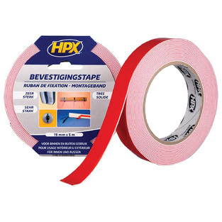 HPX DS1905S ΤΑΙΝΙΑ ΔΙΠΛΗΣ ΟΨΗΣ ΓΙΑ ΚΑΘΡΕΦΤΕΣ 19 MM X 5 MT (ΛΕΥΚΗ)