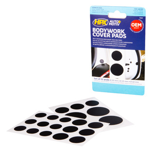 HC1000 ΣΕΤ ΑΥΤΟΚΟΛΛΗΤΑ ΚΑΛΥΜΜΑΤΑ ΠΟΡΤΑΣ ΑΥΤΟΚΙΝΗΤΟΥ 22ΤΕΜ, 9x20MM/9x25MM/4x40MM (ΜΑΥΡΑ)