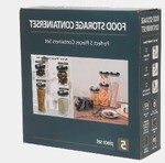 Σετ οργάνωσης τροφίμων 5τμχ με αεροστεγές κλείσιμο.