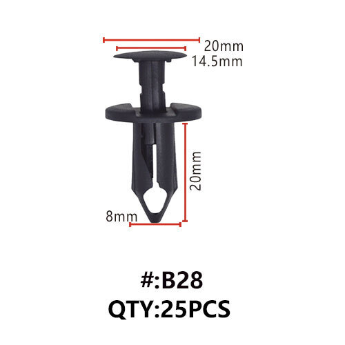 Maestro B28 ΚΛΙΠΣ ΠΛΑΣΤΙΚΑ ΚΟΥΜΠΩΜΑΤΑ ΓΙΑ ΑΜΑΞΩΜΑ (RETAINERS)
