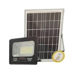 Ηλιακός Προβολέας LED 500W IP66 με πάνελ, Τηλεχειρισμό και Χρονοδιακόπτη JT-910091-YY500W