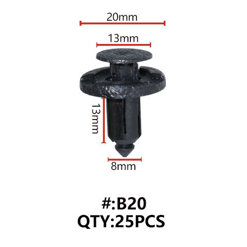 Maestro B20 ΚΛΙΠΣ ΠΛΑΣΤΙΚΑ ΚΟΥΜΠΩΜΑΤΑ ΓΙΑ ΑΜΑΞΩΜΑ (RETAINERS)