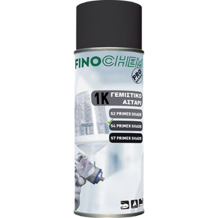 FinoChem 945496 SPRAY ΓΕΜΙΣΤΙΚΟ & ΑΣΤΑΡΙ 1Κ, S6 ΣΚΟΥΡΟ ΓΚΡΙ - 500ML