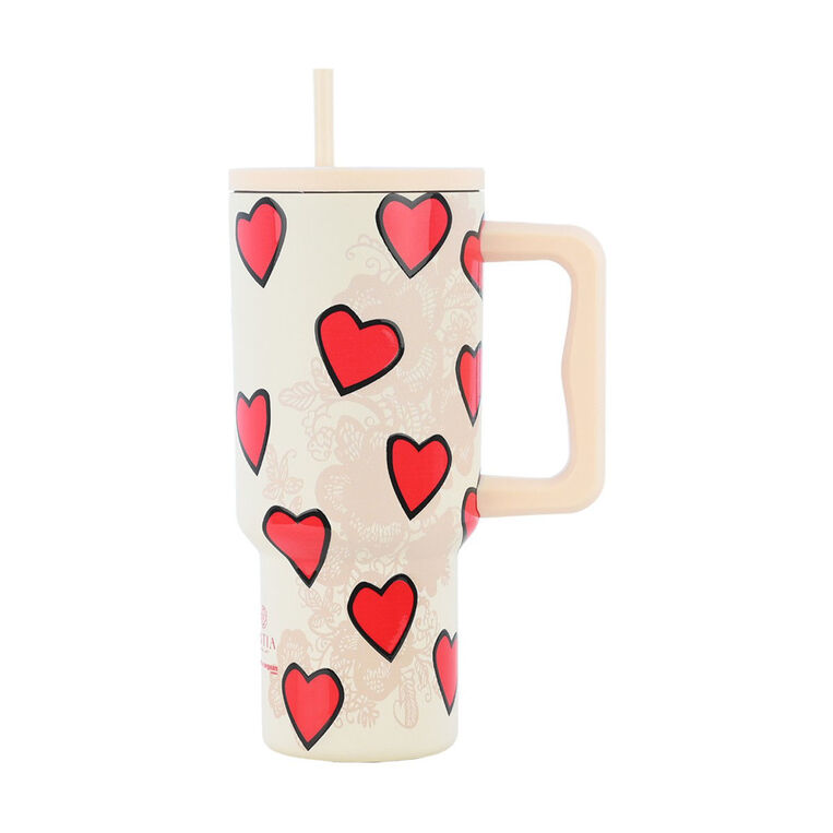 ΘΕΡΜΟΣ STRAW TUMBLER XL SAVE THE AEGEAN 900ml TENDER LACE