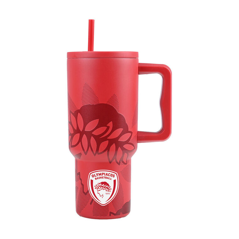 ΘΕΡΜΟΣ STRAW TUMBLER XL OLYMPIACOS BC EDITION 900ml