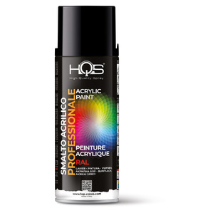 HQS 400HQS9005 SPRAY RAL 9005 , ΜΑΥΡΟ - 400ML