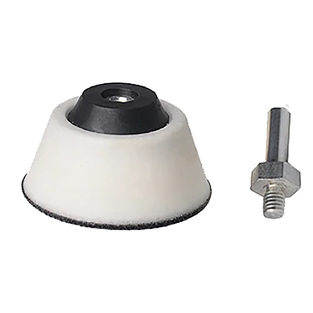 FinoPads FP-22222 ΠΛΑΚΑ ΤΡΙΒΗΣ HOOKIT,ΜΑΛΑΚΗ 20MM,ΘΗΛ-M6, 50MM, ΜΕ ΑΝΤΑΠΤΟΡΑ ΔΡΑΠΑΝΟΥ Φ6 (ΑΣΠΡΗ)