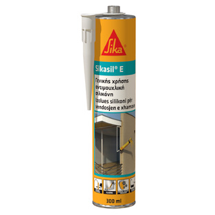 707850 SIKASIL E ΣΙΛΙΚΟΝΗ ΑΝΤΙΜΟΥΧΛΙΚΗ ΓΕΝΙΚΗΣ ΧΡΗΣΗΣ,300ML ΔΙΑΦΑΝΗ