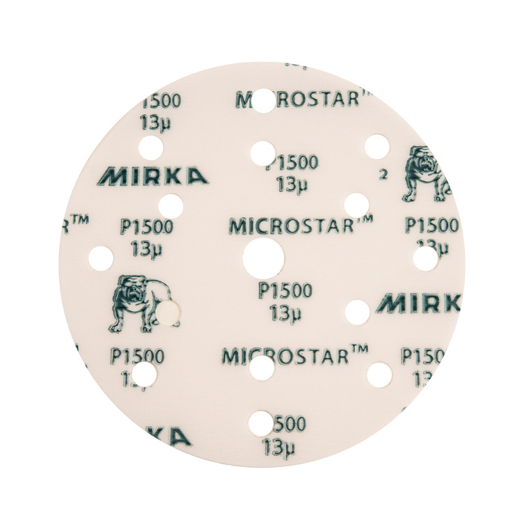 MIRKA FM61105092 MICROSTAR, ΓΥΑΛΟΧΑΡΤΟ ΦΙΛΜ -  15ΤΡΥΠΟ HOOKIT 150MM, P1000
