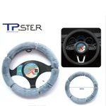 Tpster Γούνινο Κάλυμμα Τιμονιού Σε Γκρι Χρώμα 32715