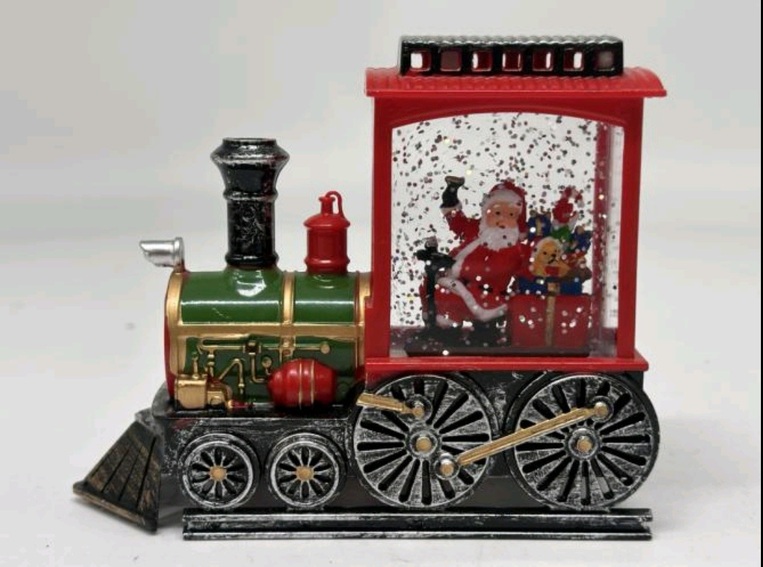 ριστουγεννιάτικo  Διακοσμητικό Τρενάκι Άγιο Βασίλη Με  Δώρα