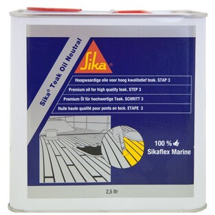 SIKA 576957 SIKA® TEAK OIL NEUTRAL, ΛΑΔΙ ΣΥΝΤΗΡΗΣΗΣ ΞΥΛΙΝΩΝ ΚΑΤΑΣΤΡΩΜΑΤΩΝ, 2.5 LT