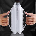 Παγοθήκη Ice Ball Maker 2 σε 1 φορητό μπουκάλι διαφανές