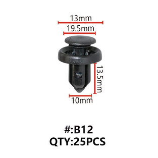 Maestro B12 ΚΛΙΠΣ ΠΛΑΣΤΙΚΑ ΚΟΥΜΠΩΜΑΤΑ ΓΙΑ ΑΜΑΞΩΜΑ (RETAINERS)