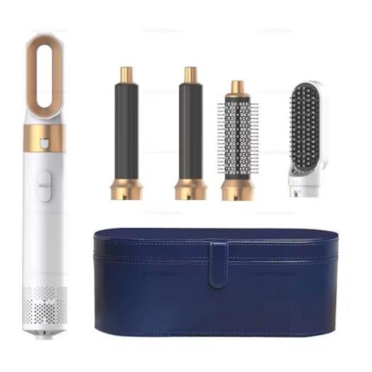  Hot Air Styler Ηλεκτρική Βούρτσα 5 σε 1 Άσπρη με Αέρα για Ίσιωμα & Μπούκλες σε  βαλιτσάκι