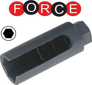 Force Καρυδάκι Εξάγωνο με Καρέ Υποδοχής 1/2" Διάμετρος 27mm για Αισθητήρα Λάμδα