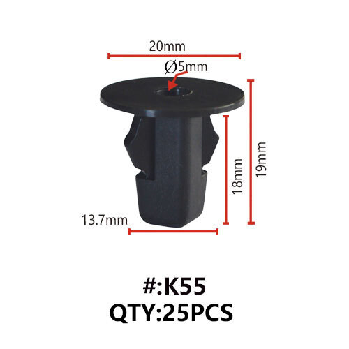 Maestro K55 ΚΛΙΠΣ ΠΛΑΣΤΙΚΑ ΠΑΞΙΜΑΔΙΑ ΓΙΑ ΒΙΔΕΣ