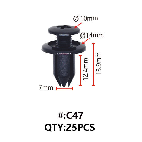 Maestro C47 ΚΛΙΠΣ ΠΛΑΣΤΙΚΑ ΚΟΥΜΠΩΜΑΤΑ ΓΙΑ ΑΜΑΞΩΜΑ (RETAINERS)