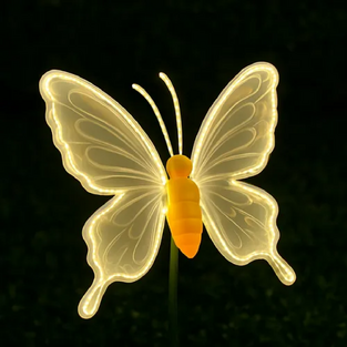 Διακοσμητική Φωτεινή Πεταλούδα Led 45x40cm Θερμού Φωτισμού με Κίνηση