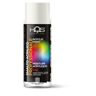 HQS 400HQS9016 SPRAY RAL 9016 , ΛΕΥΚΟ ΕΝΤΟΝΟ- 400 ML