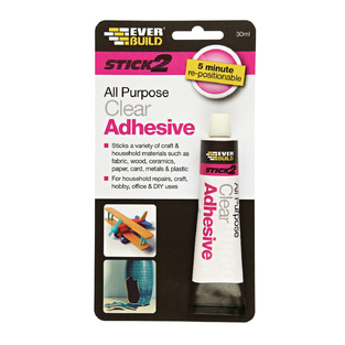 EverBuild 489510 STICK 2 ALL PURPOSE ADHESIVE - ΙΣΧΥΡΟ , ΔΙΑΦΑΝΟ ΣΥΓΚΟΛΛΗΤΙΚΟ 5 ΛΕΠΤΩΝ