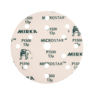 MIRKA FM61105093 MICROSTAR, ΓΥΑΛΟΧΑΡΤΟ ΦΙΛΜ -  15ΤΡΥΠΟ HOOKIT 150MM, P1200
