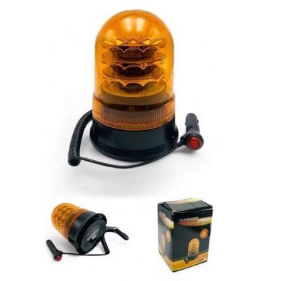 Μαγνητικός Φάρος Αυτοκινήτου 12-24v 14x20cm Πορτοκαλί φωτισμού