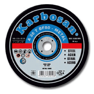 KARBOSAN 10070 ΔΙΣΚΟΣ ΚΟΠΗΣ ΣΙΔΗΡΟΥ 115 Χ 2.5 Χ 22 A36T