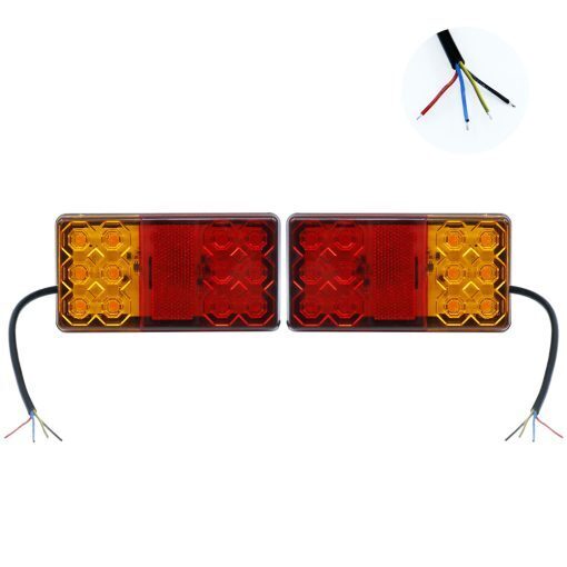 Πίσω Φανάρια Φορτηγού 12V – 24V 16SMD Σετ 2τμχ SY-HWD0154B