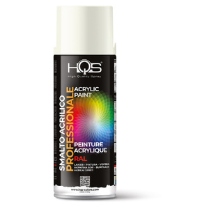 HQS 400HQS9010 SPRAY RAL 9010 , ΛΕΥΚΟ ΚΑΘΑΡΟ - 400 ML