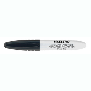 MARKARO120 BLACK MINI MARKER ΜΑΡΚΑΔΟΡΟΣ ΑΝΕΞΙΤΗΛΟΣ, 1.2MM, ΜΑΥΡΟΣ