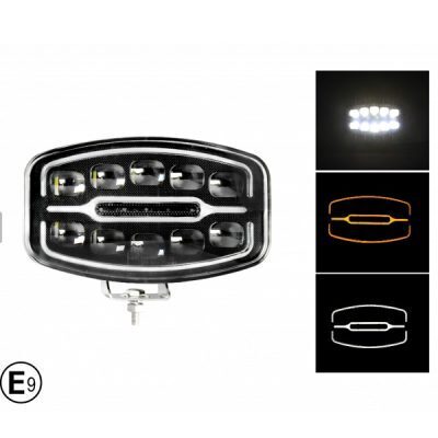 Προβολέας LED αυτοκινήτου 10″ 10 LED JN-2853-93 Πορτοκαλί / Λευκό