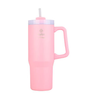 ΘΕΡΜΟΣ STRAW TUMBLER XL SAVE THE AEGEAN 900ml BLOSSOM ROSE