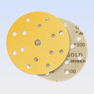 MIRKA 2371102032 GOLD SOFT, ΓΥΑΛΟΧΑΡΤΟ ΜΕ ΑΦΡΟ (PE) 15ΤΡΥΠΟ HOOKIT 150MM, P320