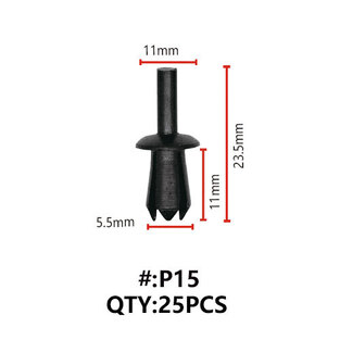 Maestro P15 ΚΛΙΠΣ ΠΛΑΣΤΙΚΑ ΚΟΥΜΠΩΜΑΤΑ ΓΙΑ ΑΜΑΞΩΜΑ (RIVETS)