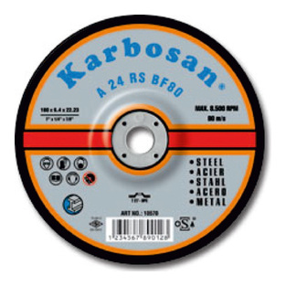 KARBOSAN 10550 ΔΙΣΚΟΣ ΛΕΙΑΝΣΗΣ ΣΙΔΗΡΟΥ 115MM Χ 6.4 Χ 22 Α24RS