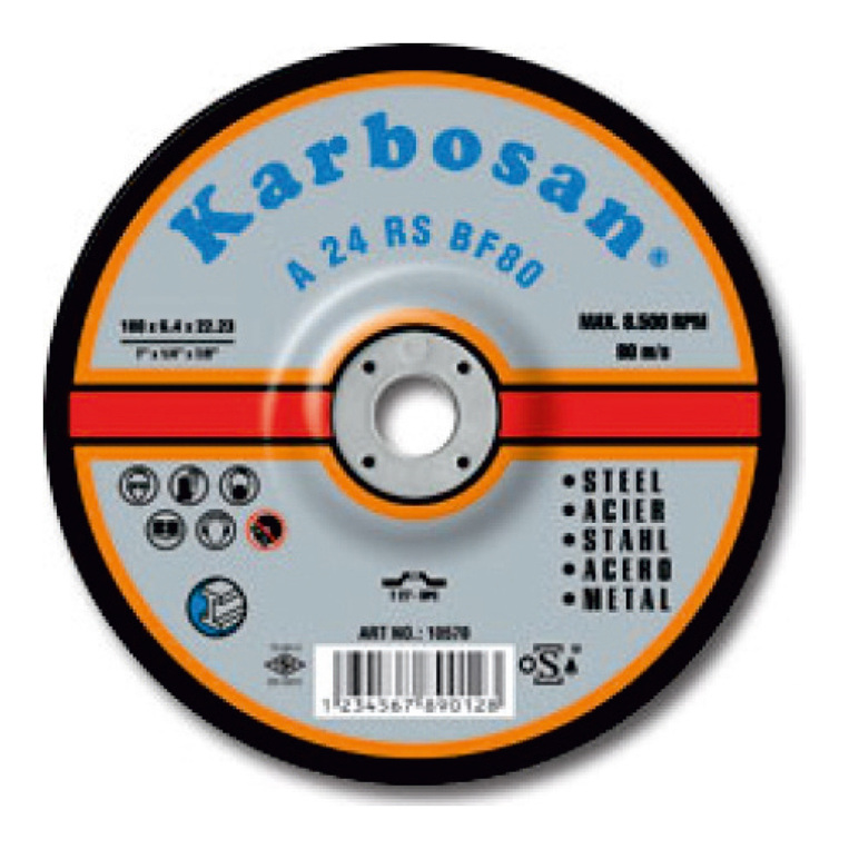 KARBOSAN 10560 ΔΙΣΚΟΣ ΛΕΙΑΝΣΗΣ ΣΙΔΗΡΟΥ 125MM Χ 6.4 Χ 22 Α24RS