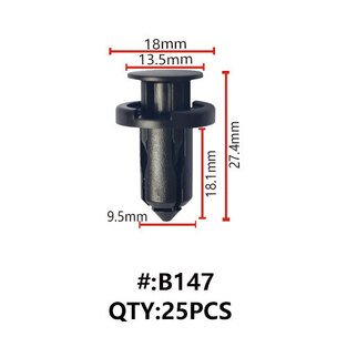 Maestro B147 ΚΛΙΠΣ ΠΛΑΣΤΙΚΑ ΚΟΥΜΠΩΜΑΤΑ ΓΙΑ ΑΜΑΞΩΜΑ (RETAINERS)