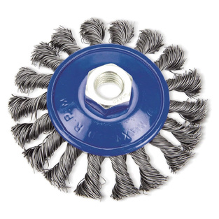 34028-125 ΣΥΡΜΑΤΟΒΟΥΡΤΣΑ ΚΩΝΙΚΗ ΜΕ ΣΤΡΙΦΤΗ ΙΝΑ (ΚΟΤΣΙΔΑ) ΜΕ ΣΠΕΙΡΩΜΑ M14, ΜΠΛΕ (Φ125MM)