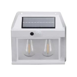 Ηλιακό φωτιστικό LED με 2 λάμπες SN23521-83A Λευκό χρώμα