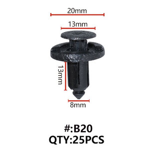 Maestro B20 ΚΛΙΠΣ ΠΛΑΣΤΙΚΑ ΚΟΥΜΠΩΜΑΤΑ ΓΙΑ ΑΜΑΞΩΜΑ (RETAINERS)
