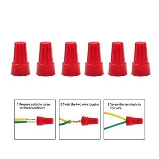 Βιδωτά Καλύμματα Καλωδίων – Caps Σετ 6τμχ XM-W14610-6-1 Κόκκινο