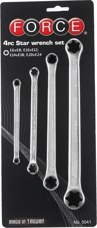 Force Σετ 4 Διπλά Κλειδιά TORX
