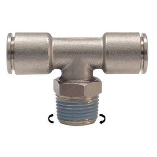 ART 523 - 1/4 D10 ΤΑΧΥΣΥΝΔΕΣΜΟΣ ΟΡΕΙΧΑΛΚΙΝΟΣ "Τ" ΑΡΣΕΝΙΚΟ ΣΠΕΙΡΩΜΑ, Φ10MM