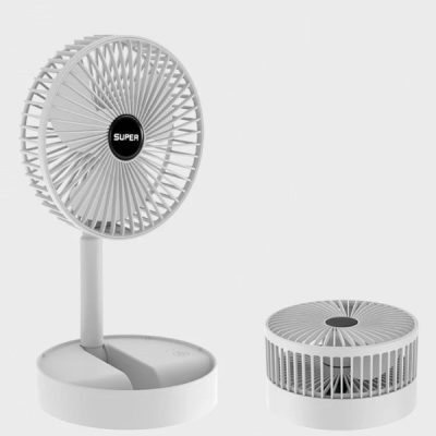 Φορητός Αναδιπλούμενος Επιτραπέζιος Ανεμιστήρας 17εκ. Ρυθμιζόμενου Ύψους 3 ταχυτήτων CF-010 Λευκός