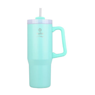 ΘΕΡΜΟΣ STRAW TUMBLER XL SAVE THE AEGEAN 900ml BERMUDA GREEN