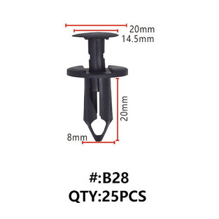 Maestro B28 ΚΛΙΠΣ ΠΛΑΣΤΙΚΑ ΚΟΥΜΠΩΜΑΤΑ ΓΙΑ ΑΜΑΞΩΜΑ (RETAINERS)