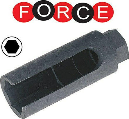 Force Καρυδάκι Εξάγωνο με Καρέ Υποδοχής 1/2" Διάμετρος 27mm για Αισθητήρα Λάμδα